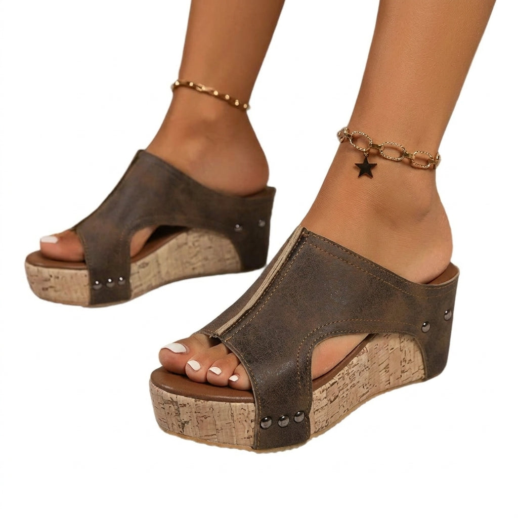 Anna | Sandali ortopedici con zeppa comfort