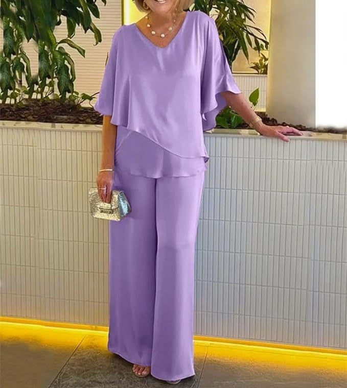 Martha | Completo due pezzi con pantaloni a gamba larga