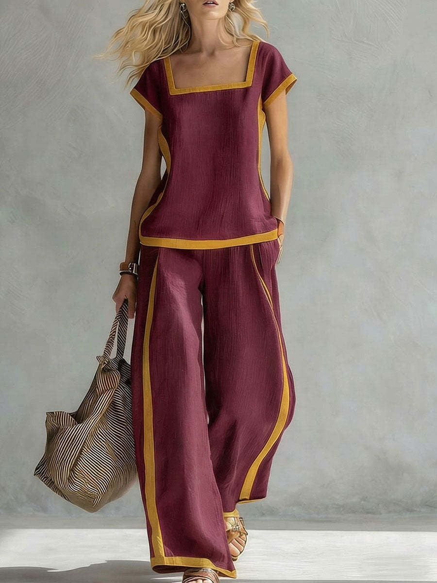 SERENA | COMPLETO IN LINO ELEGANTE DUE PEZZI