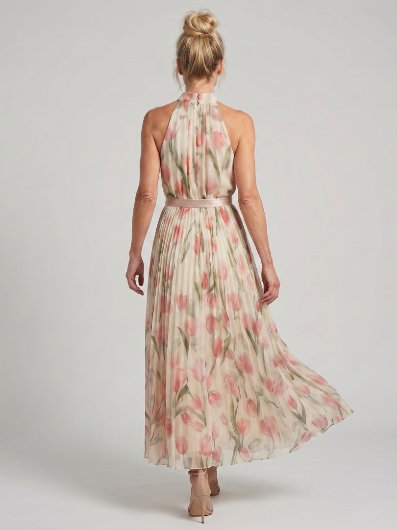 Reyna | Abito midi floreale all'americana