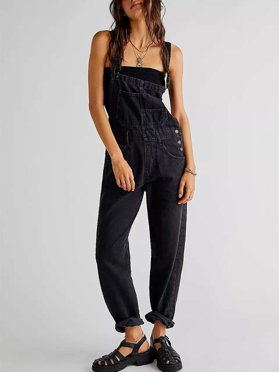 Riley | Salopette Classica in Denim