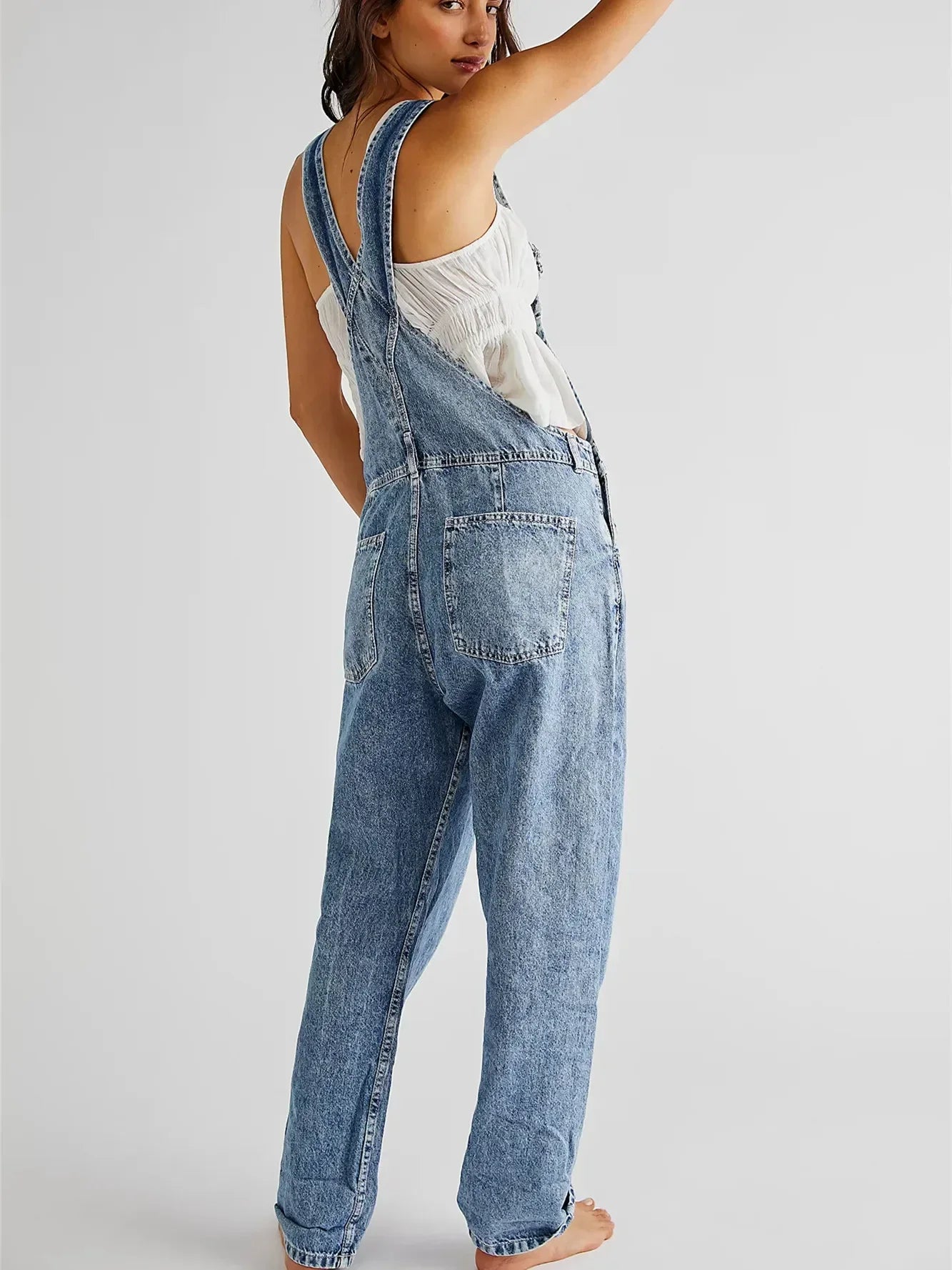 Riley | Salopette Classica in Denim