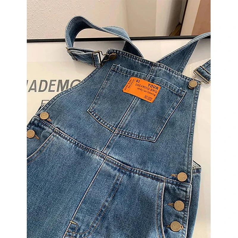 Harper | Tuta in denim a gamba dritta