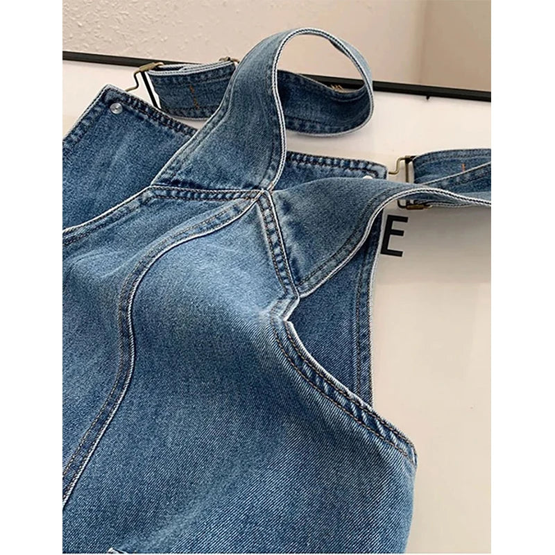 Harper | Tuta in denim a gamba dritta