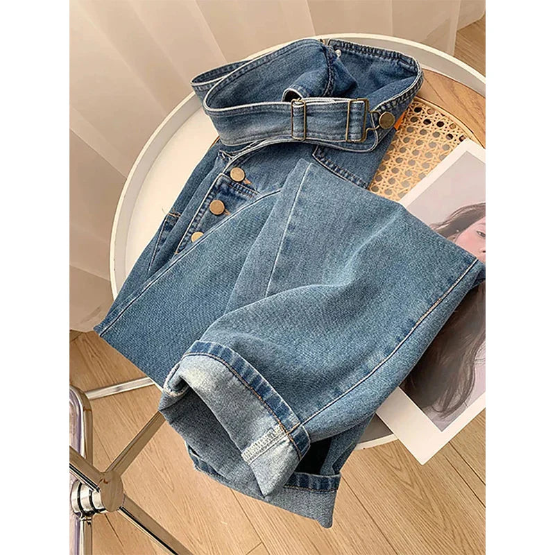 Harper | Tuta in denim a gamba dritta