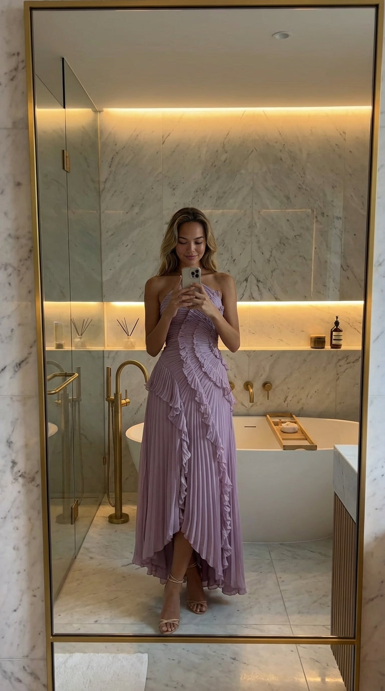 ISADORA I VESTITO CON ROUCHES EDIZIONE LIMITATA