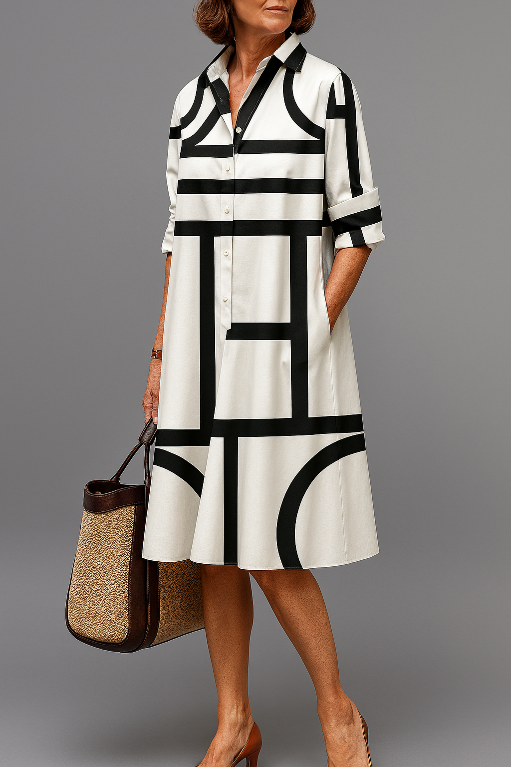 Ellie | Abito midi elegante
