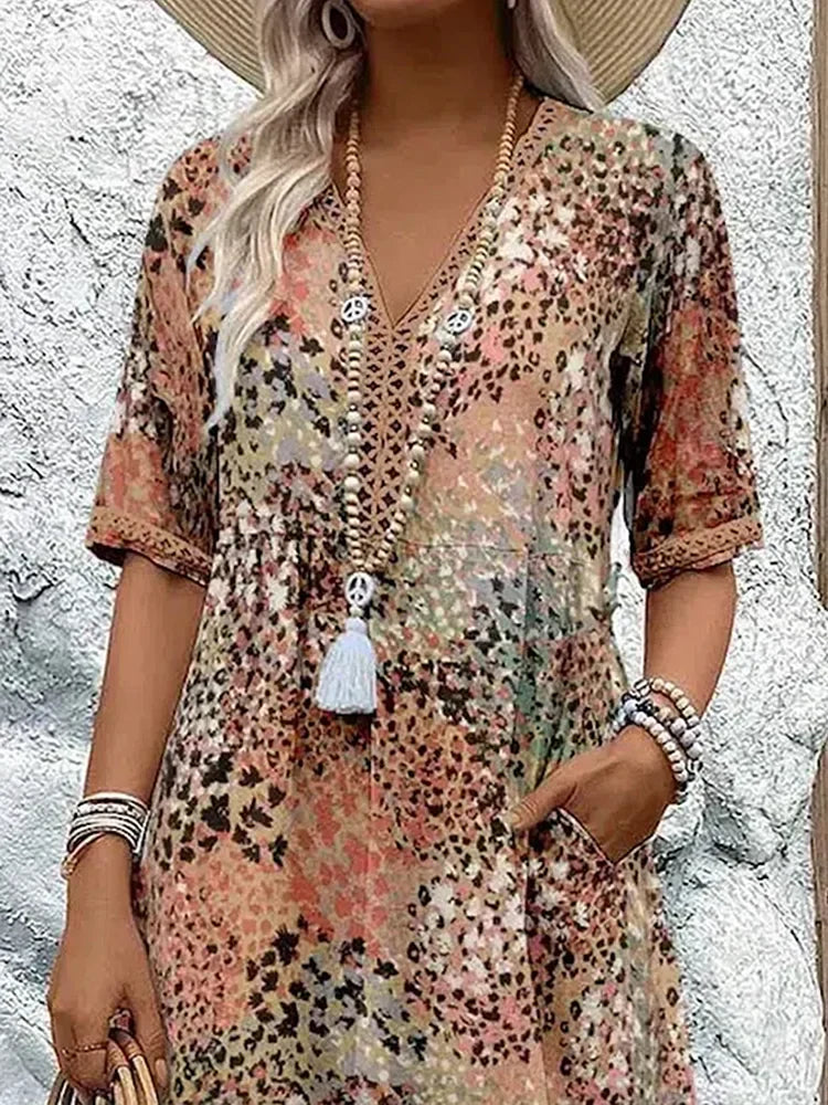 Lina | Abito leggero con scollo a V