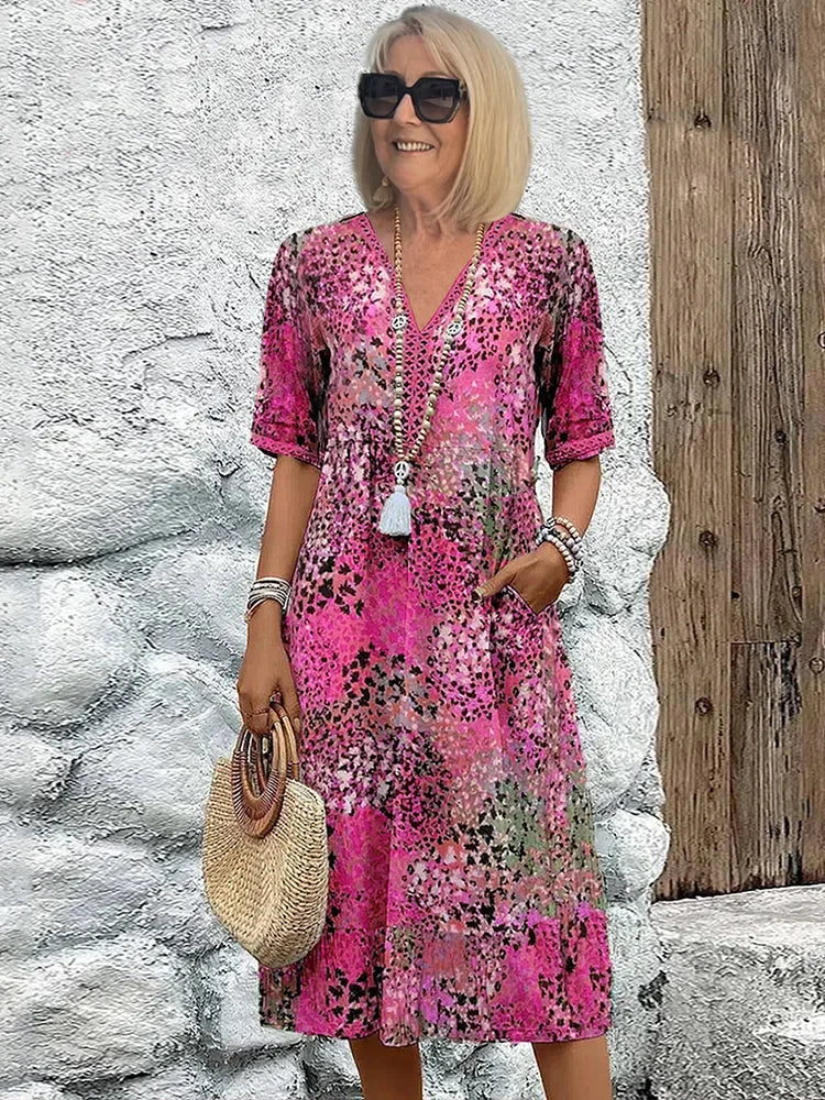 Lina | Abito leggero con scollo a V